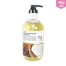 태국 아로마 마사지 오일 480ML 코코넛향 바디오일, 1개