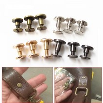 5mm/6.5mm/8mm 수화물 가죽 금속 공예 솔리드 스크류 네일 리벳 더블 커브드 헤드 벨트/스트랩 책 나사 상품 20 피스, bronze, 8mm