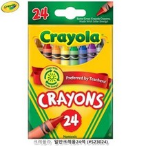 미술용 크레욜라 일반크레파스 24색 크레파스 크래용 붓 물감 스케치북 색연필 풀 마카 화이트보드