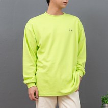 스마일 자수 맨투맨
