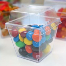 파티컵 투명 플라스틱 사각컵 투약함 뚜껑만, 단품