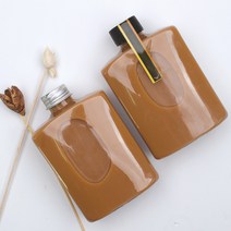 뉴마켓 IW200 더치사각 350ml 은색캡 1개 (약 가로 8.6cm 세로 4.8cm x 높이13.4cm 마개 2.8cm)