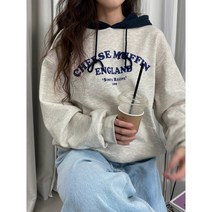 남자 겨울 루즈핏 치즈 나염 기모 커플 후드티 3컬러