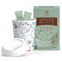 맥널티커피 아메리카노 블랙 민트초코향 20p + 리유저블컵 세트, 20개, 6세트