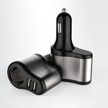 필요한 휴대 전화 자동차 충전기 어댑터 유니버설 더블 USB 충전, [01] 보편, [02] Silver