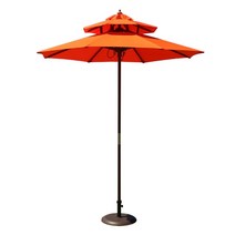 썬파라솔 목재 2단2700(파라솔받침대별도), 오렌지