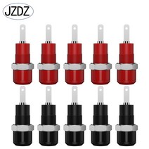 JZDZ 10pcs 2mm 바나나 소켓 바인딩 포스트 플러그 잭 전기 커넥터 DIY 부품 액세서리 J.40007P, 02 10 red