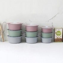 고려알파 실리콘 계란찜기 전자렌지 냄비 3size, 찌개냄비 1200ml, 다크핑크