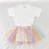 넬라의 옷장 무지개 샤 5부 치마 레깅스