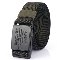 하베스티벌 아웃도어 등산벨트 작업 군용 자동벨트 나일론 허리띠, 카키