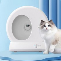 냄세없는 58L 배변 상자 애완 동물 내부 청소 위로들어가는 탑도어 고양이대형 대형, With APP No camera