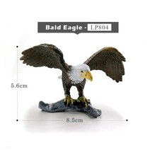 터키 새 닭 농장 Pvc 동물 모델 입상 홈 장식 미니어처 요정 정원 액세서리 모던, 27 Bald Eagle b