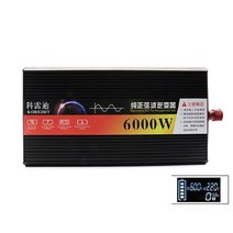 차량용 인버터 24v 12v 시거잭 자동차 순수 사인파 인버터 10000W 자동차 DC 12V 48 V60 V AC 220V, [07] 6000W, [02] 24V, [01] 220v 50Hz