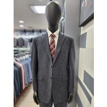 서광모드 빅사이즈 120 F/W 그레이 일반핏 체크정장 MTFAA34G