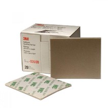 3M 스폰지사포 스펀지페파 샌딩스폰지 2개 샌딩스펀지 스폰지페파 퍼티연마, 02604 (320~400방)
