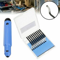 디버링툴 버플라스틱 손잡이 블레이드 디버링 핸드 툴 세트 스테인레스 스틸 알루미늄 고무 프로세스용, 한개옵션0