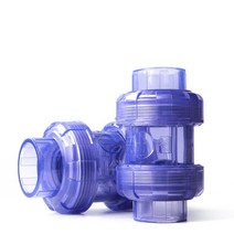 피팅밸브 Sanking 투명 ID20mm63mm PVC 편도 비 반환 체크 밸브 정원 관개 수족관 물고기 에 파이프 피팅, 04 DIN 40mm