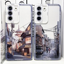 아이폰 SE3 SE2 X XS 맥스 MAX XR 일본 풍경 실리콘 범퍼 케이스