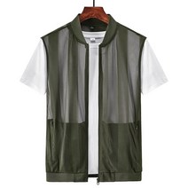낚시조끼 바다낚시조끼 여름 메쉬 낚시 조끼 멀티 포켓 야외 작업 빅 사이즈 지퍼 자켓 남성 속건 스트라이프 스킨 의류 하이킹 조끼