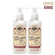 hoho emis 호호에미 유기농 아기수딩젤 신생아 베이비 수딩젤 150ml 아기 천연유래 성분, 호호에미 아기 수딩젤 X 2개