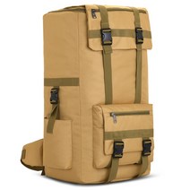 대용량 120L 특대 빅사이즈 대형 백팩 여행 등산 군인 캠핑 가방 더블백 따블백 군용 백패킹 배낭, E.(빅사이즈약120리터)카키