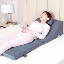위편한베개 역류성 식도염 방지 경사 숙면 배게 식도 위식도 역류 요 슬로프 위산 속쓰림 침대 베개, [12] 업그레이드된 엔지니어링 커브 환류 패드 - 블, [01] 자세히보다