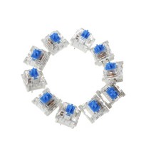 10pcs 3핀 기계식 키보드 스위치 게이트론 체리 MX용 블루 교체, 하얀색
