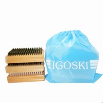 스노우 보드 왁스 제거 브러시 나일론 말 털 구리 와이어 청소 연마 도구, 말총+나일론+구리선