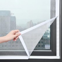 폴딩도어방충망 주름방충망 스텐방충망 사용자 정의 크기 안티모기 창 화면 자기 접착 모기장 여름 곤충 방지 문, white 130CM+90CM