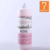 세븐뷰티 크로테라 마사지오일 로즈 1000ml 바디오일 컬러테라피, 1개