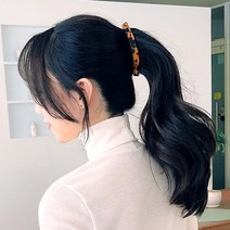 셀룰 마블 바나나 자동 머리핀 프랑스 올림머리 반묶음 데일리 심플 기본 명품 헤어핀 삔