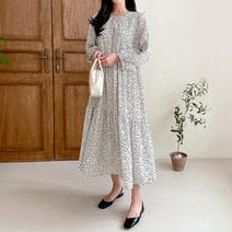 빅사이즈 203 호피라운드넥롱원피스 DNOG630