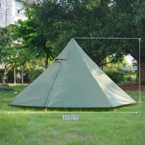 백패킹텐트 낚시 원터치 초경량 피라미드 텐트 3-4 사람 야외 하이킹 캠핑 Teepee Awnings 쉼터 스토브 잭, 01 Green