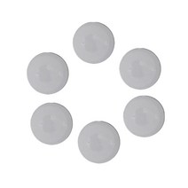 25mm 라운드 NFC 태그 스티커 NTAG213 항 금속 접착제 유니버설 Lable 6pcs, 하얀색