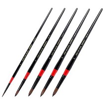 바바라 수채화붓 세트, 5본조, 1세트