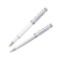 피에르가르뎅 아모르 고급 F촉 만년필 1.0mm 볼펜 화이트 PC1041FP PC1041BP, 화이트 만년필(PC1041FP)