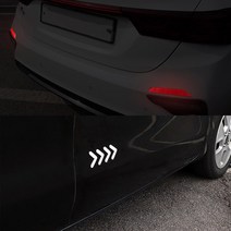 간지 반사 스티커 야간운전 차량식별 안전운전 포인트 필름, F타입 화이트(2P)