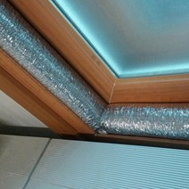 수도관동파방지 파이프보온재 세탁기호스 수도 동파방지커버, 보온매직테이프-회색1롤