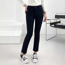 쏘옷 여성용 포근 피치 기모 슬림 일자 팬츠
