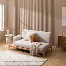 한샘몰pick 레벤 시엔느 패브릭 원목소파 3인용 2종/택1, A형 라이트 베이지(A)