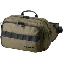시마노 SHIMANO 낚시가방 보조가방 태클박스 루어가방 힙색 배스낚시 루어낚시 슬링백, S, 카키