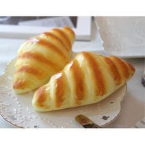크로와상 모형 브런치 메뉴 진열 장식 1p 리빙소품 장식모형, 2P세트
