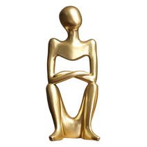 ST SHOP 추상 인간 동상 현대 간단한 수지 크리 에이 티브 추상 입상 조각 입구 크리 에이 티브 룸 홈 사무실 연구, 교차하는 손