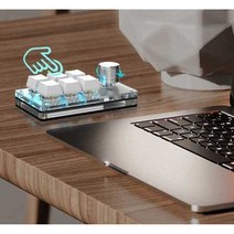 무선 기계식 매크로 키보드 단축 블루투스 다이얼 노브 포토샵 편집용, 상세 페이지 참고, 6버튼 화이트(2.4g+블루투스+유선)적축