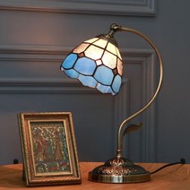 카페 레스토랑 엔틱 고급스러운 인테리어 크리스탈 스탠드 집들이 책상 LED, 자개