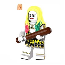 저스티스리그 DC 미니피규어 레고 호환블럭 커스텀 블럭 장난감 생일선물 키덜트 슈퍼맨 배트맨 원더우먼, 015. 할리퀸 드레스버전