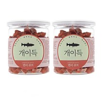 생후 3개월 이상 강아지 간식 개이득 훈련용 간식, 2개, 연어 큐브