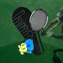 [테크노화이버스쿼시라켓] 헬스앤프렌즈 혼자 치는 실내 테니스 리턴볼 셀프 스쿼시 나 홀로 테니스 연습기 커플운동, 커플 테니스 세트