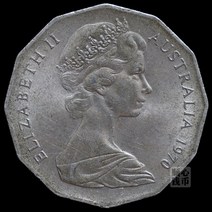 호주 대륙 발견 200주년 기념 31.5MM 호주 50점 희귀주화 기념동전 행운의선물