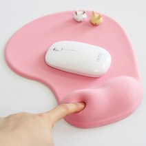 젤 마우스 패드 소프트 손목터널증후군 젤 손목보호대, 마우스패드 핑크